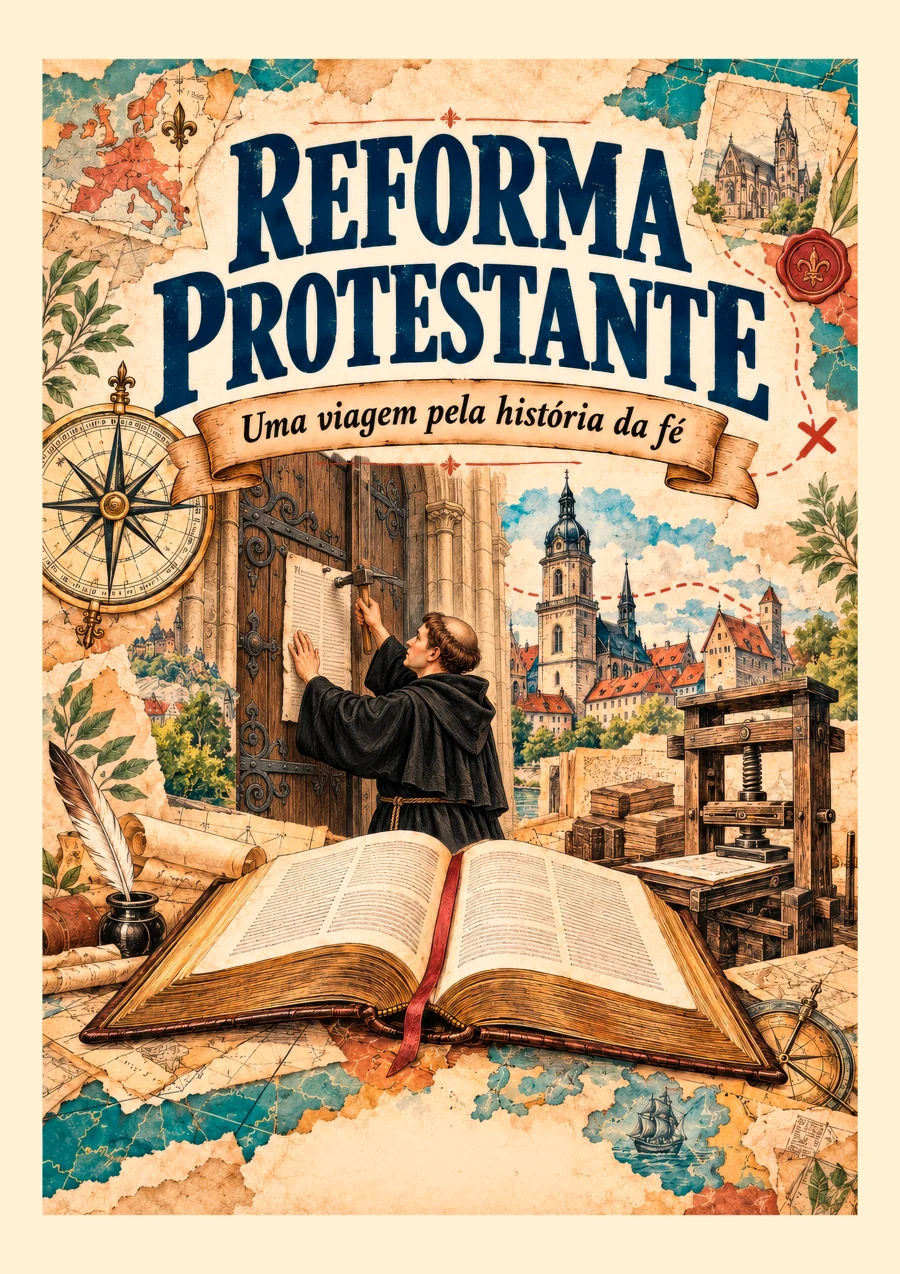 Capa oficial do álbum Reforma Protestante — Uma viagem pela história da fé